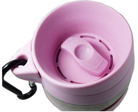 Corona 16oz pink/stainless steel double wall travel tumbler