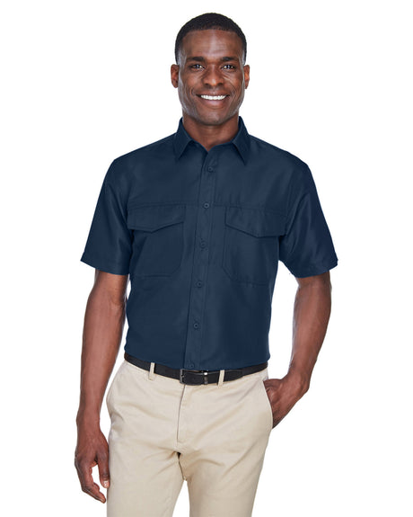 Harriton Men's Key West Short-Sleeve Performance Staff Shirt