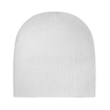 White Beanie with Dye-Sublimated Imprint