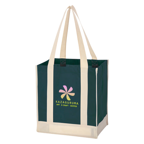 000440 Non-woven Two-tone Shopper Tote Bag