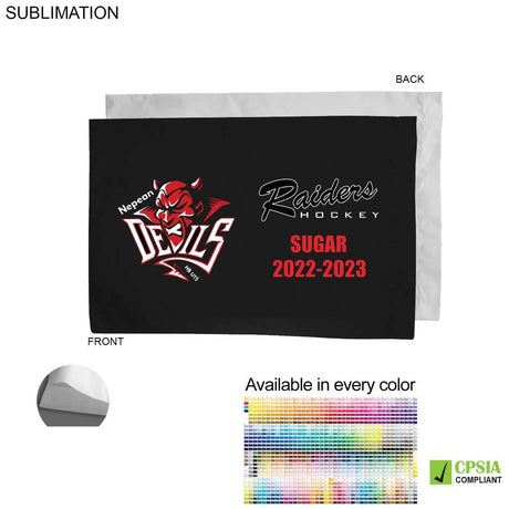 72 Hr Fast Ship - Team Poplin Pillowcase, 33x21, Sublimated full color Edge to Edge 1 side