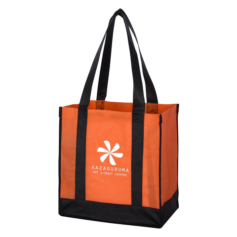000440 Non-woven Two-tone Shopper Tote Bag
