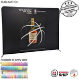24 Hr Express - 8'W x 8'H EuroFit Straight Wall Display Kit, with Full Color Graphics Double Sided