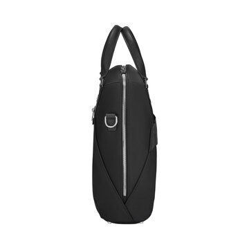 14'' Victoria Signature Black Briefcase w/10