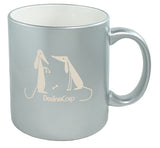 Engraveable C-handle 11oz silver mug