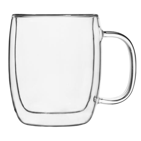 Barista Collection, 8.8oz double wall clear Borosilicate Glass Cappuccino mug