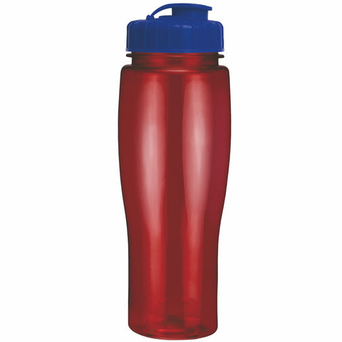 24 Oz. Contour Translucent Bottle w/ Flip Top Lid