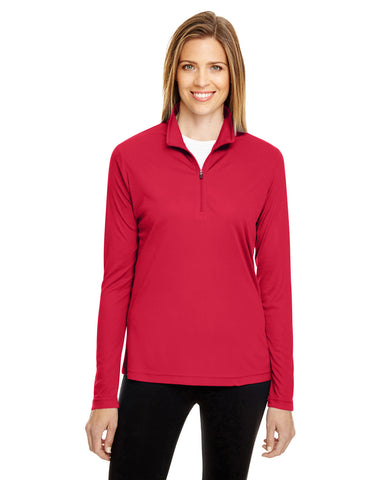 000221 Team 365 Ladies' Zone Performance Quarter-Zip