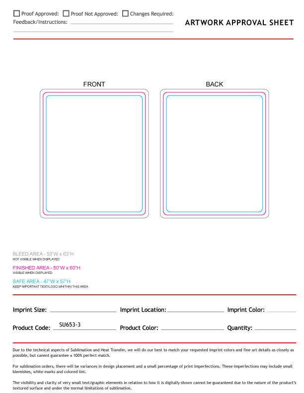 Ultra Soft and Smooth 2-Tone Microfleece Blanket, 50x60, Sublimated Edge to Edge 2 sides