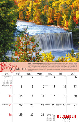 Galleria Wall Calendar 2025 Living Healthy