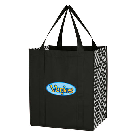 000543 Non-woven Curved Diamond Tote Bag