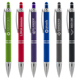 Phoenix Softy w/Stylus - Laser Engraved Metal Pen