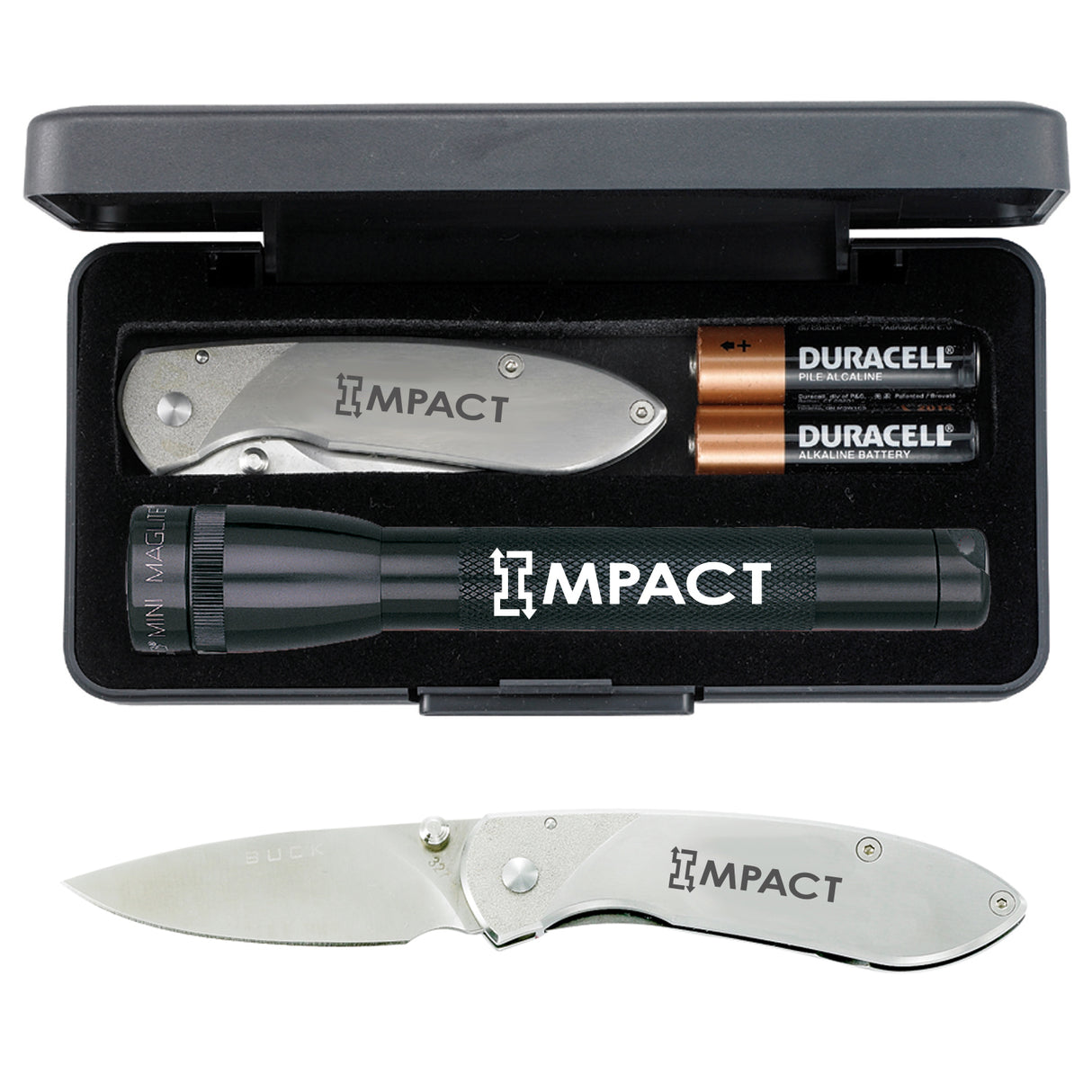 Mini Maglite® With Buck® "Nobleman" Knife