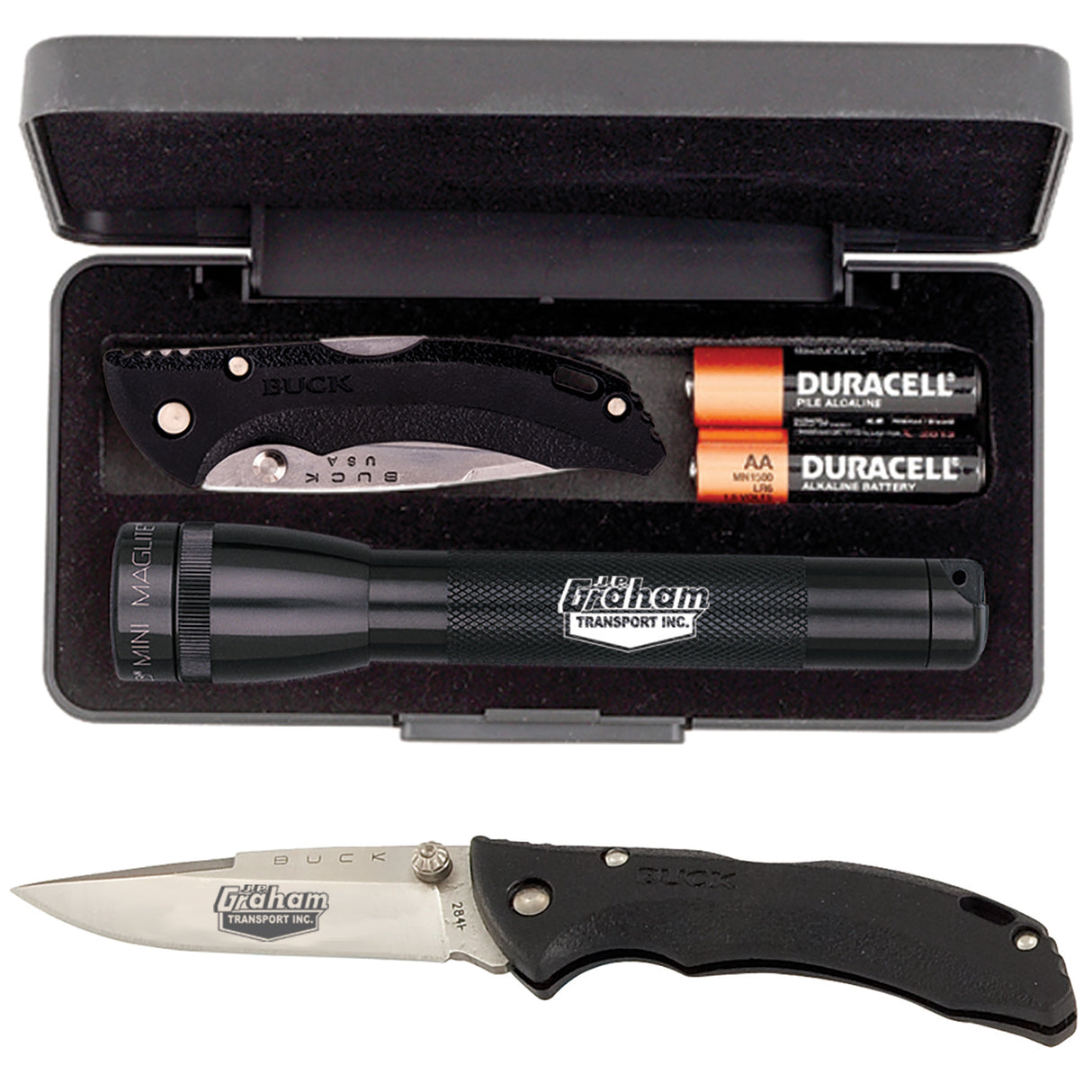 Mini Maglite® With Buck® "Bantam Bbw" Knife