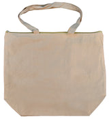 Deluxe Cotton Zipper Travel Tote