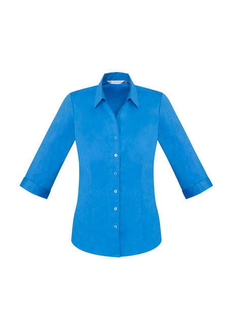 Ladies' Monaco 3/4 Sleeve French Style Cotton Stretch Shirt