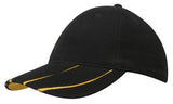 Brushed Heavy Cotton Cap w/Laminated Two-Tone Peak