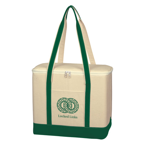 Large Cotton Canvas Cooler Bag