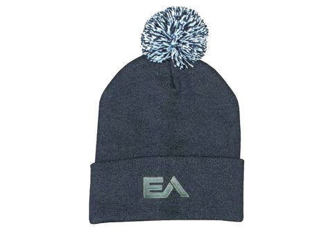 000968 Acrylic Toque Beanie w/Pom Pom
