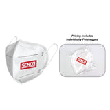 Individually Polybagged KN95,5-Ply Face Masks, FDA EUA List, Full color Transfer logo left side