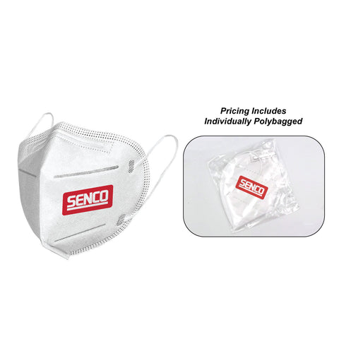 Individually Polybagged KN95,5-Ply Face Masks, FDA EUA List, Full color Transfer logo left side