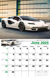 Galleria Wall Calendar 2025 Exotic Cars Eng.
