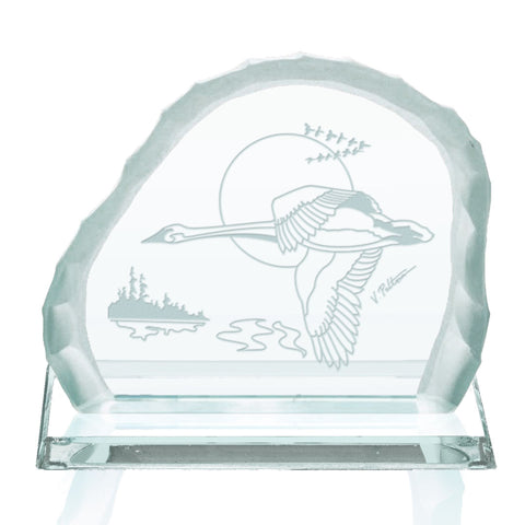 Geese In Flight Award on Base - Jade