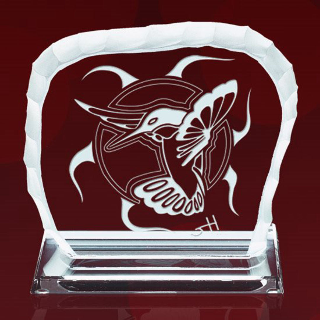 Moon/Geese Award on Base - Jade