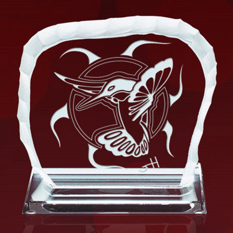 Moon/Geese Award on Base - Jade