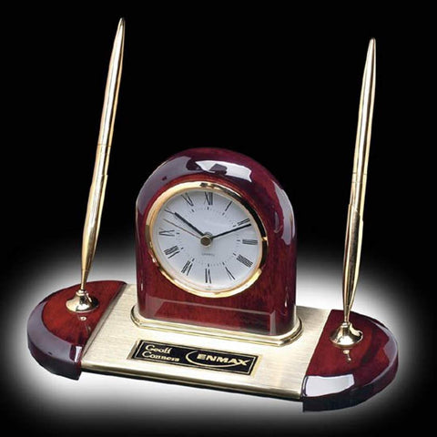 Alliston Clock/Pen Set - Gold